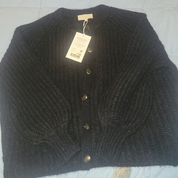 Sezane Emile sweater Small Black NWT - Picture 3 of 3